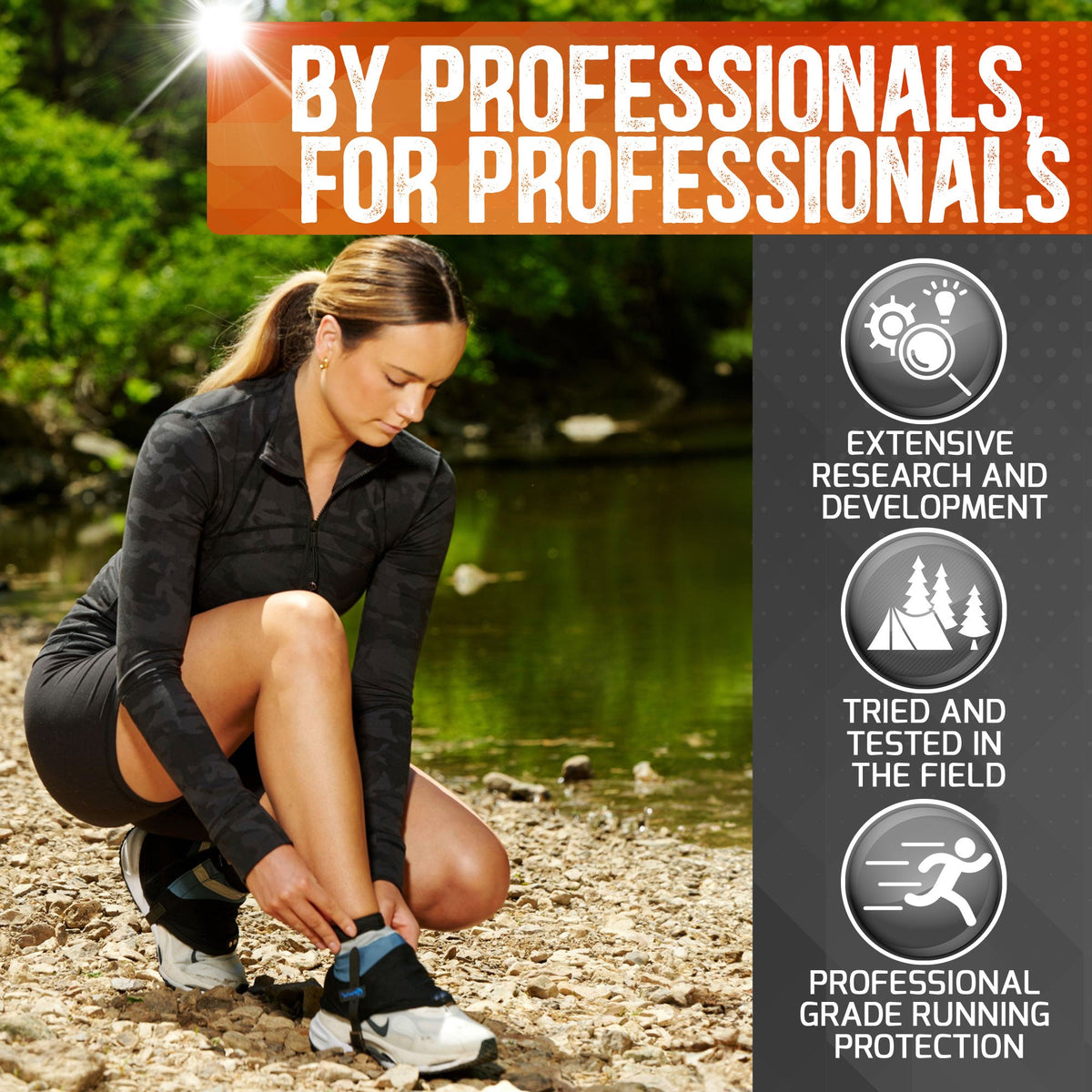 Pike Trail Low Cut Running Thru-Hiker Gaiters – Lightweight, Breathable Trail Running & Hiking Protection