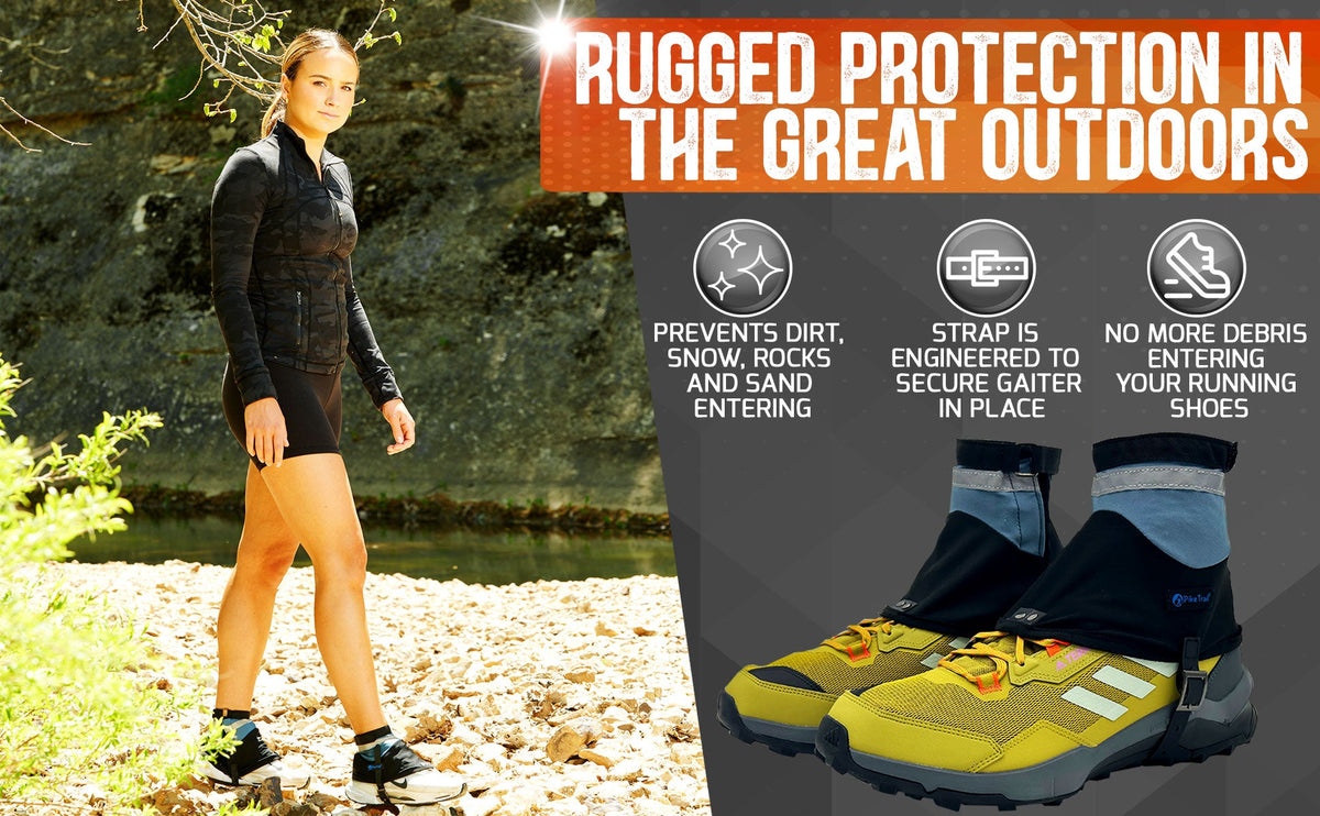 Pike Trail Low Cut Running Thru-Hiker Gaiters – Lightweight, Breathable Trail Running & Hiking Protection