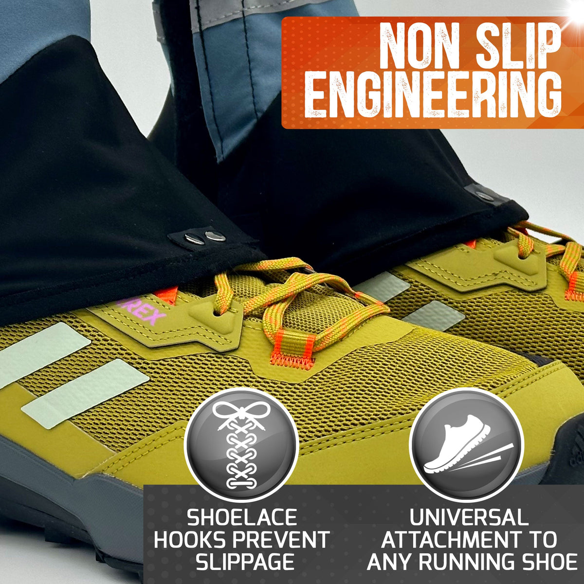 Pike Trail Low Cut Running Thru-Hiker Gaiters – Lightweight, Breathable Trail Running & Hiking Protection