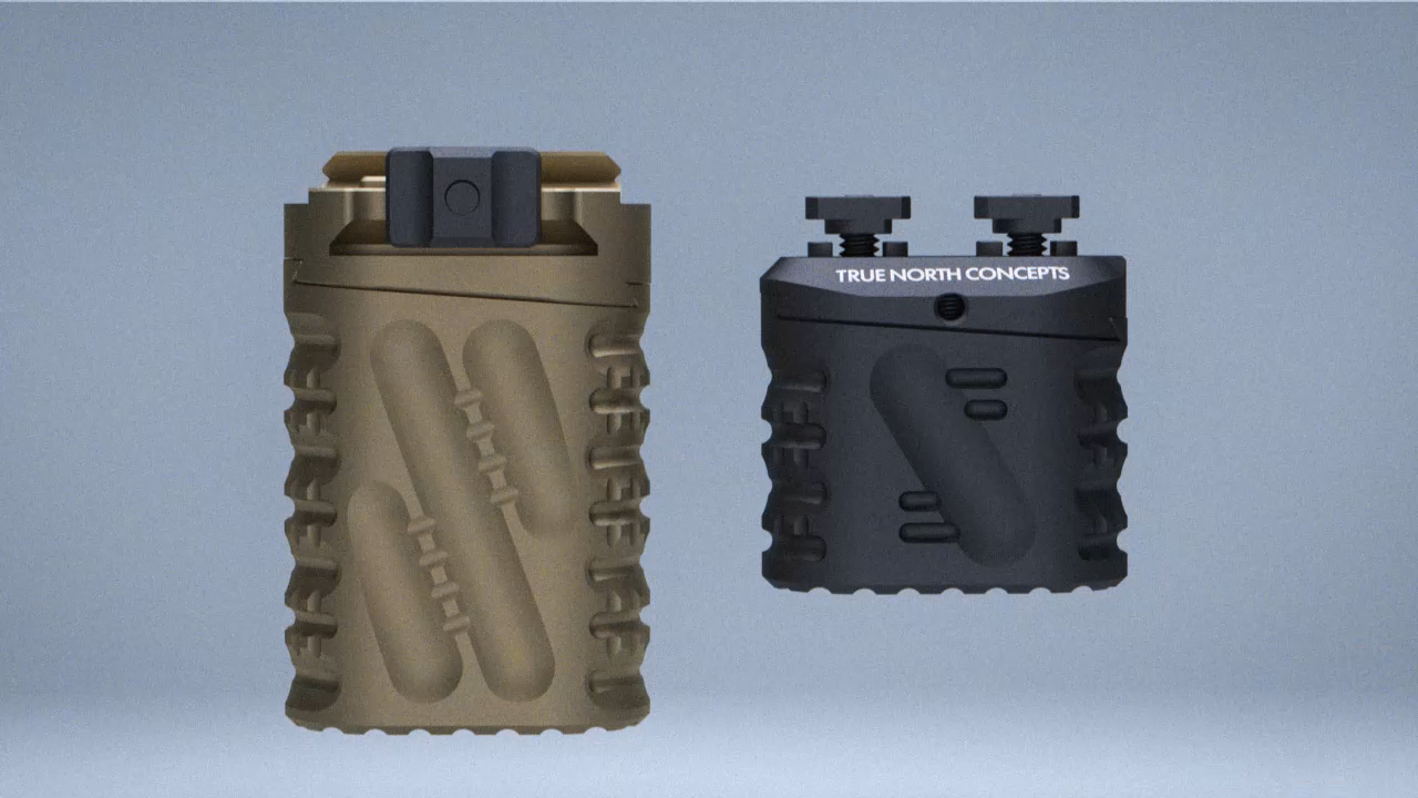 True North Concepts Zero-8 Multi-Angle Grip V2, Aluminum, K size, MLok Interface