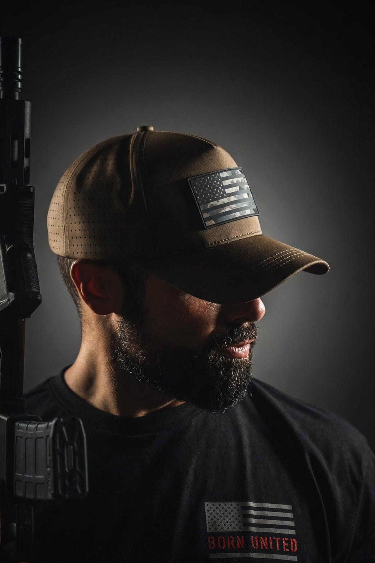 Born United Premium Camo Flag Snapback