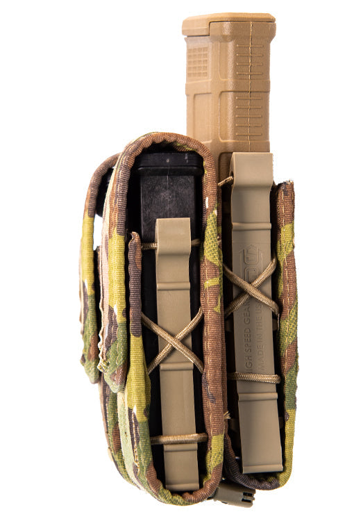 High Speed Gear Duty Double Pistol TACO® w/Rifle Pouch (Covered)