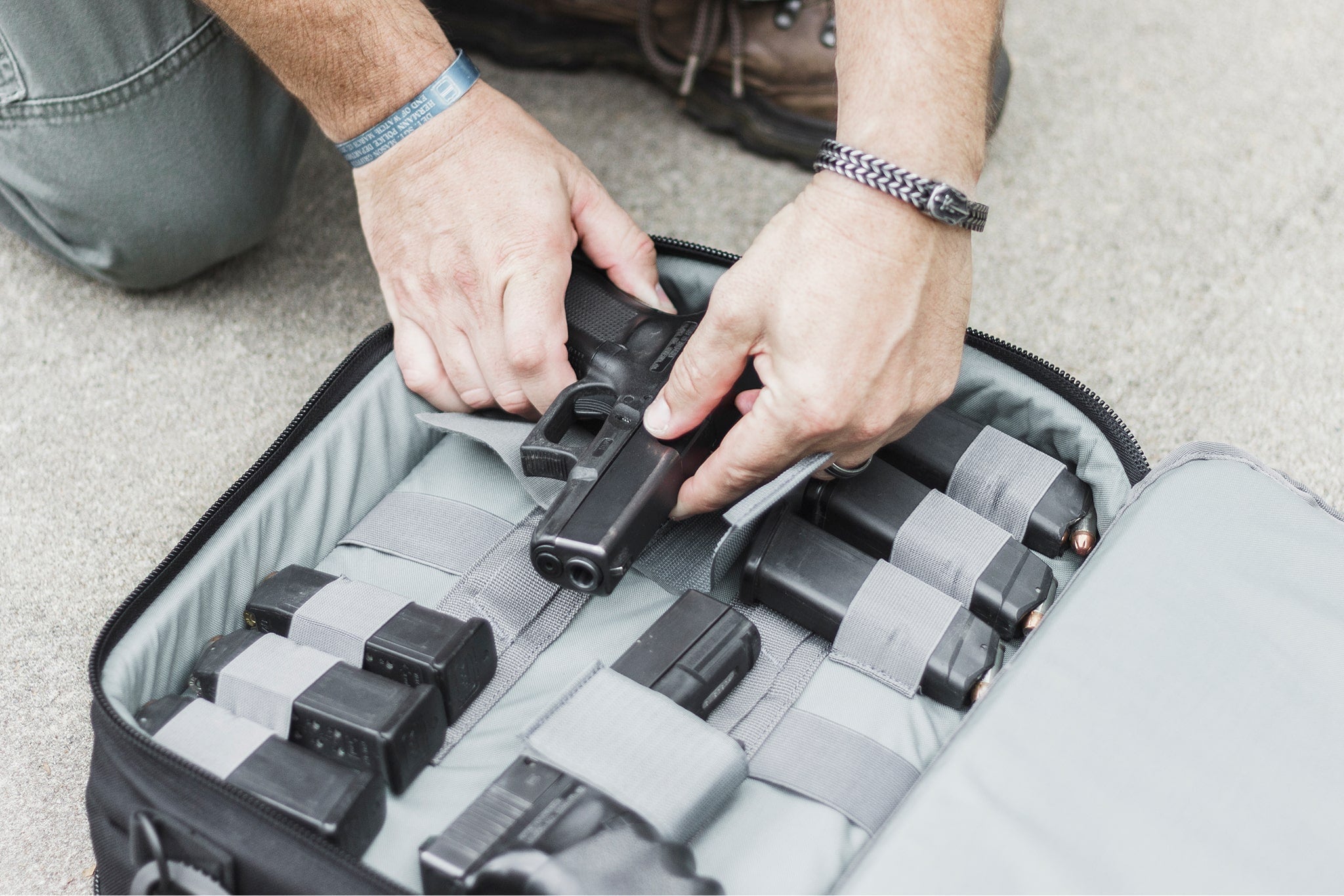 Elite Survival Systems Four Gun Pistol Pack, Range Bag