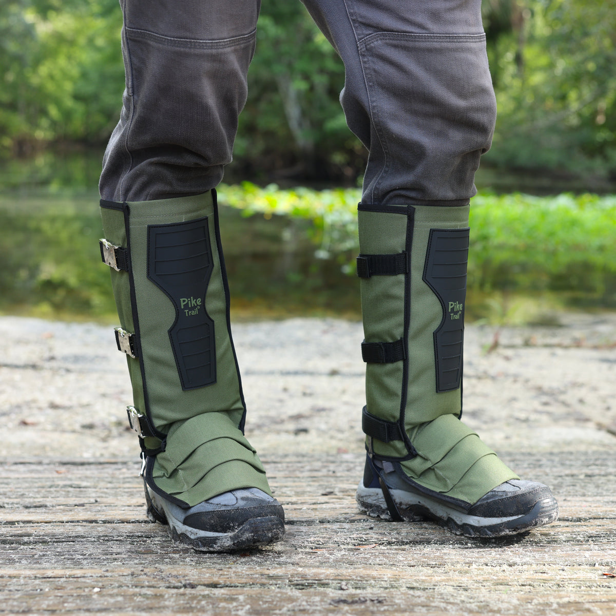 Pike Trail Snake Gaiters Leg Guards – Snakebite-Resistant Protective Gaiters for Hunting, Hiking & Outdoor Adventures