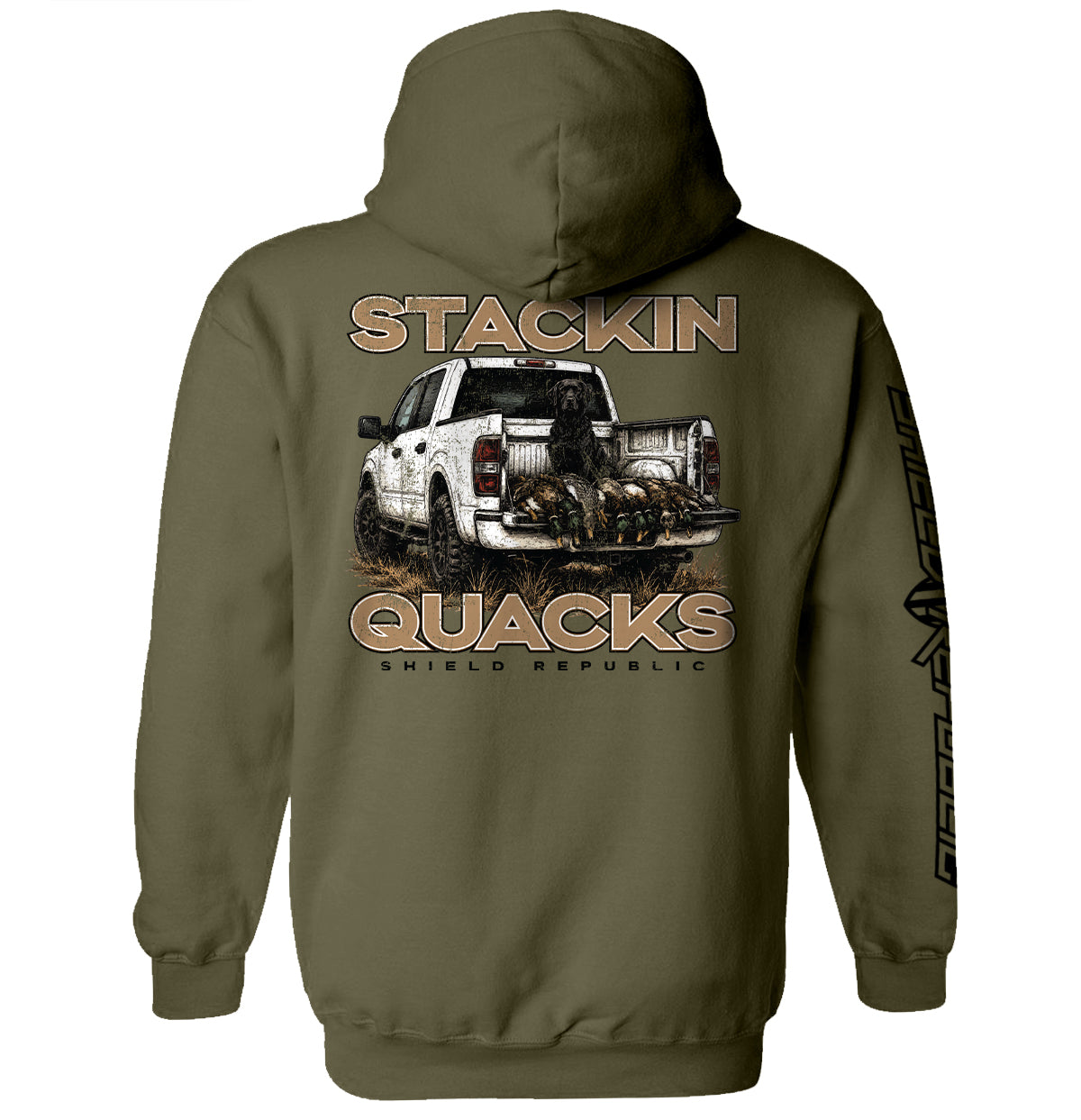 Shield Republic Stackin Quacks | Duck Hunting Graphic T-Shirt & Outdoor Apparel