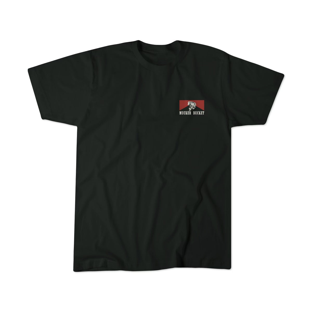 Mucker Bucket Biggun Black Premium Tee | Hunting & Outdoor Graphic T-Shirt