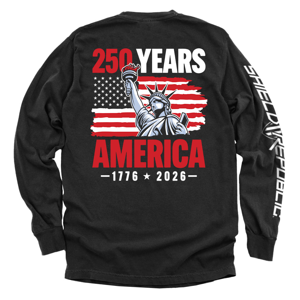 Shield Republic 250 Years Statue of Liberty