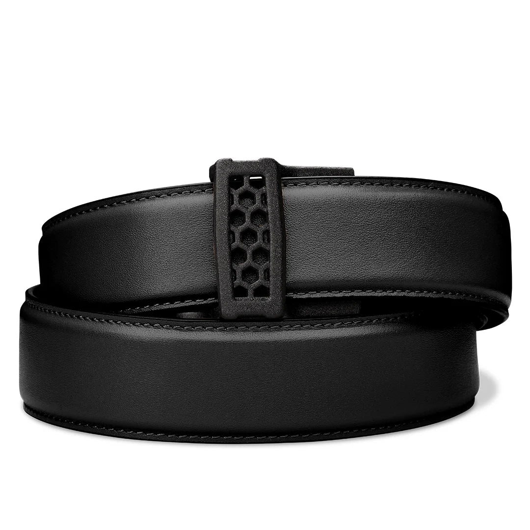 Kore Essentials Black Leather Gun Belt 1.5"