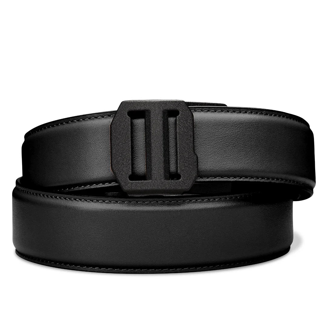 Kore Essentials Black Leather Gun Belt 1.5"