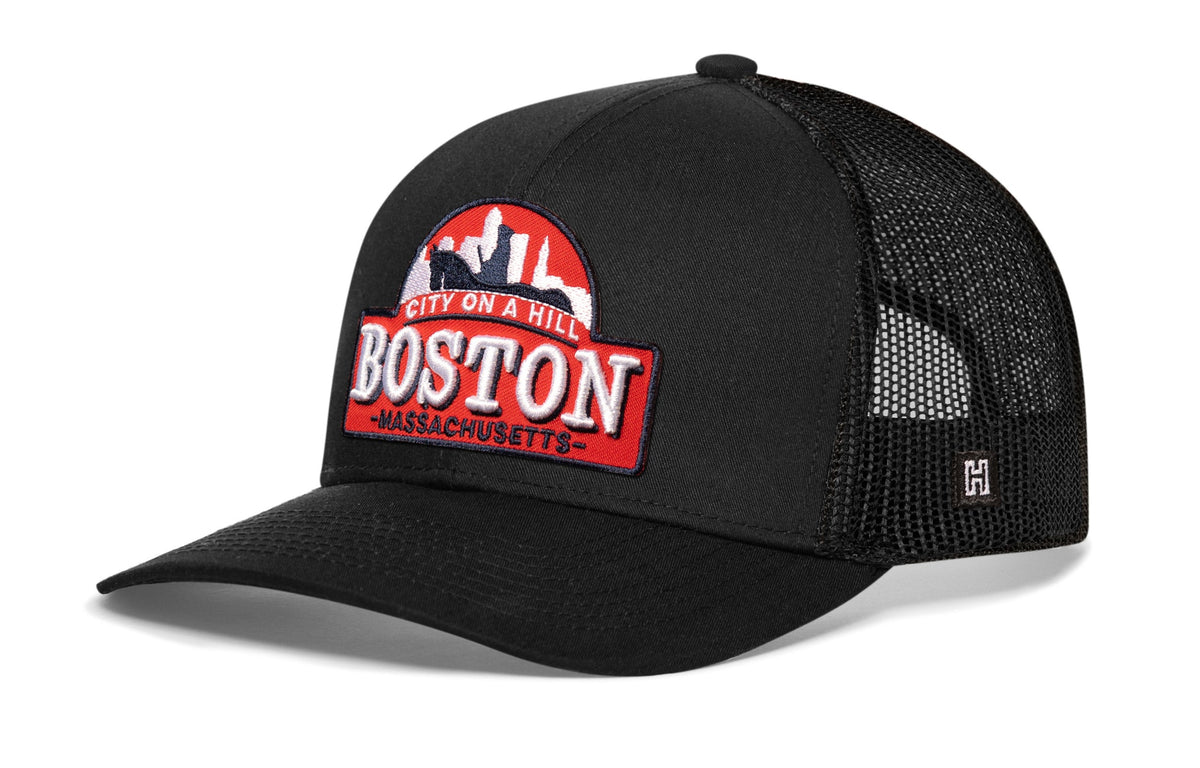 Boston City On A Hill Trucker Hat | Cityscape Snapback