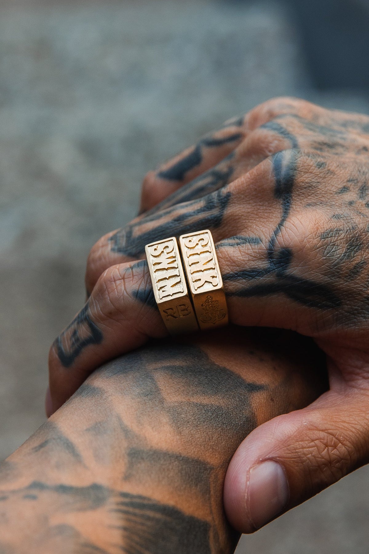 Relentless Betrayal Gold Sink or Swim Rings | Statement Ring