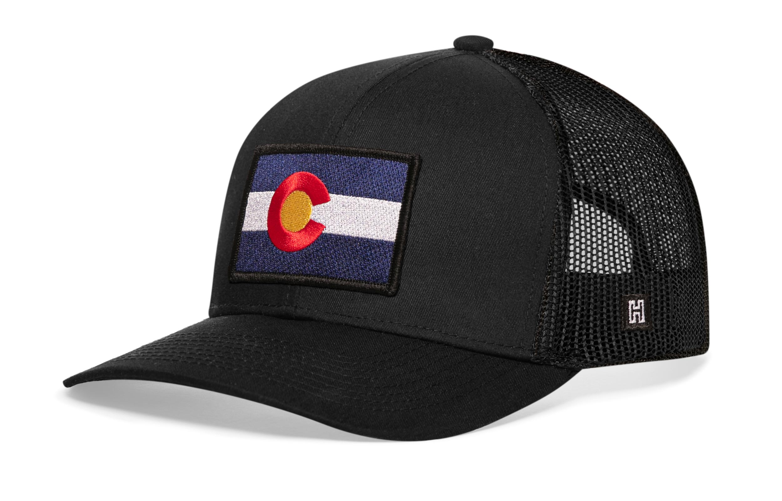 Colorado Flag Trucker Hat | Black CO Snapback