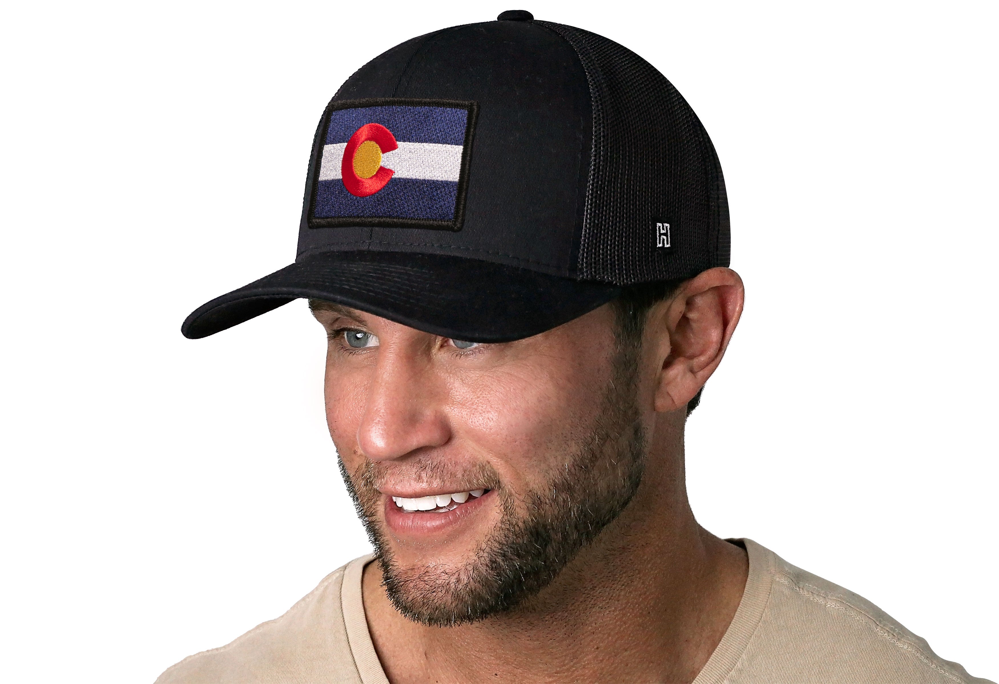 Colorado Flag Trucker Hat | Black CO Snapback