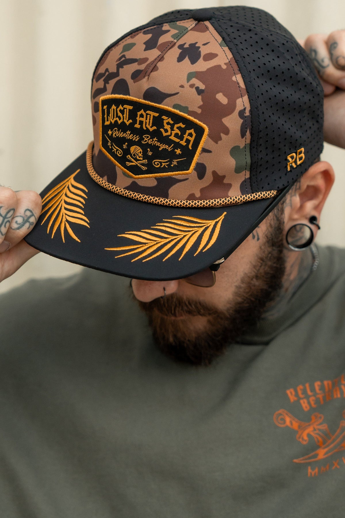 Lost At Sea Frog Camo Snapback