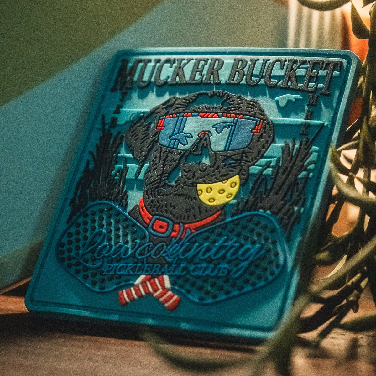 Mucker Bucket Pickleball Retriever PVC Patch | Dog & Pickleball Morale Patch