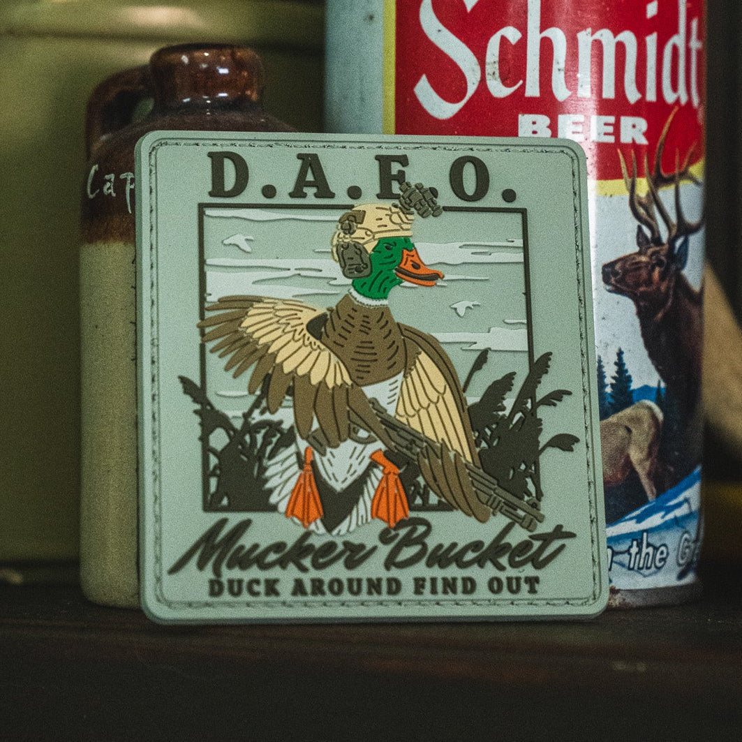 Mucker Bucket Duck Around & Find Out PVC Patch | Duck Hunting Morale Patch