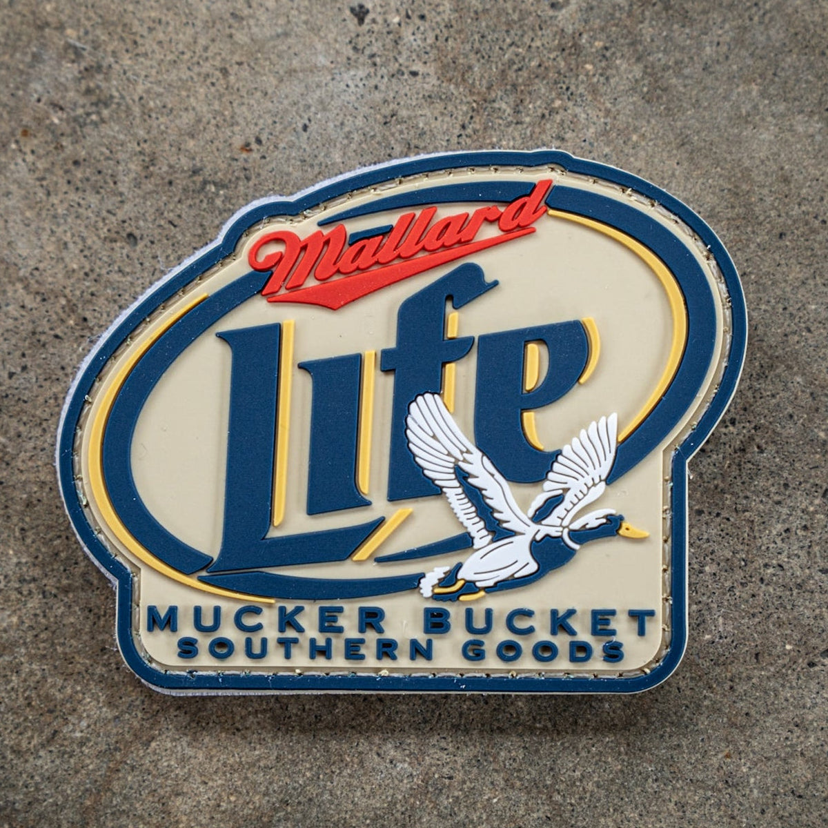 Mucker Bucket Mallard Life PVC Patch | Duck Hunting Morale Patch