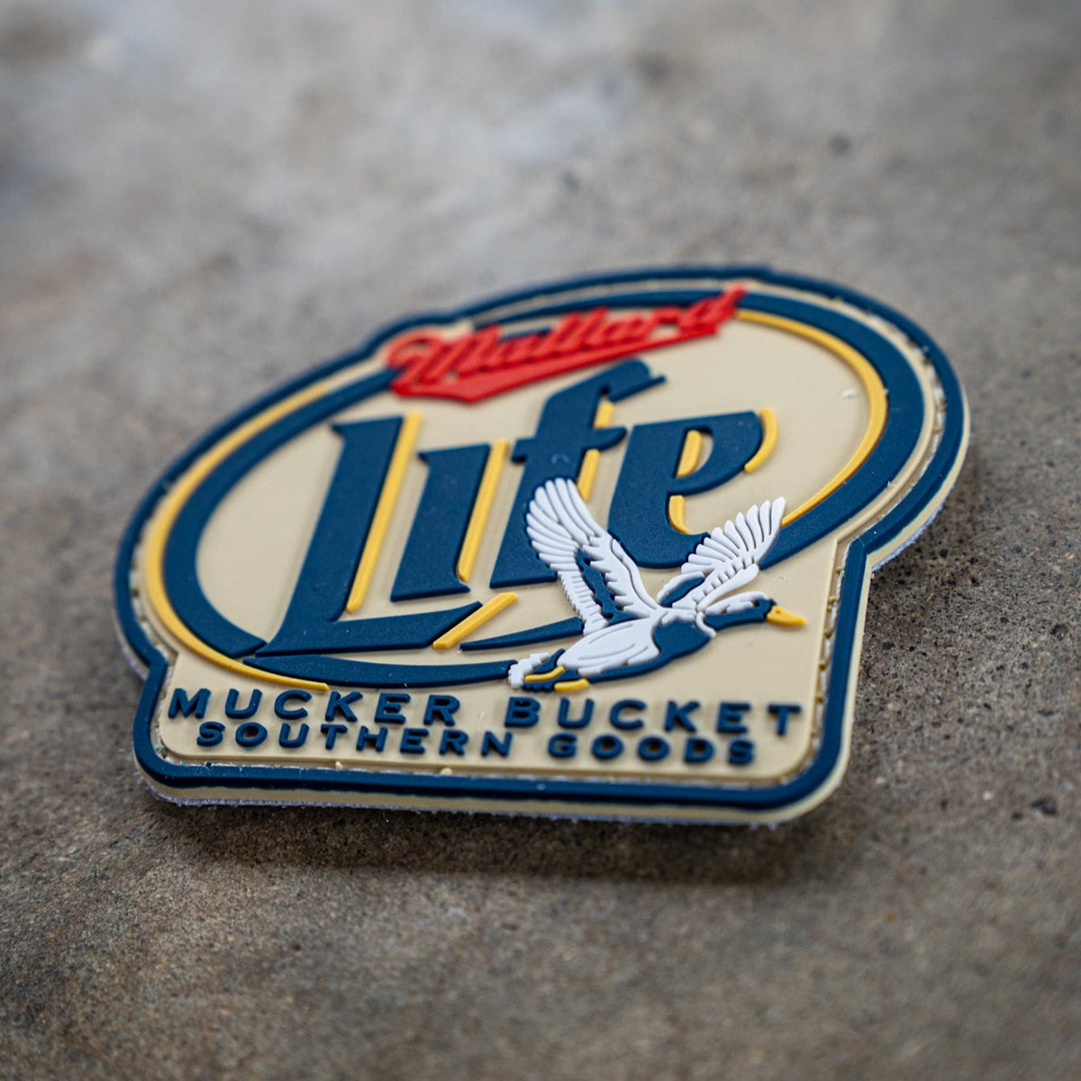 Mucker Bucket Mallard Life PVC Patch | Duck Hunting Morale Patch