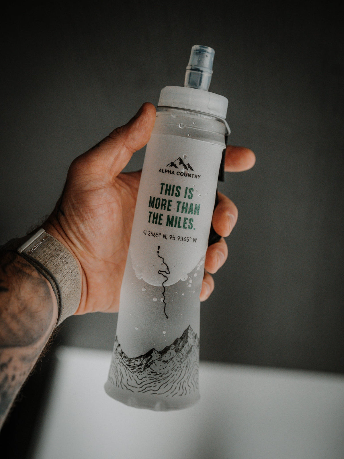 Alpha Country PEAK 500ml Soft Flask with Wrist Strap