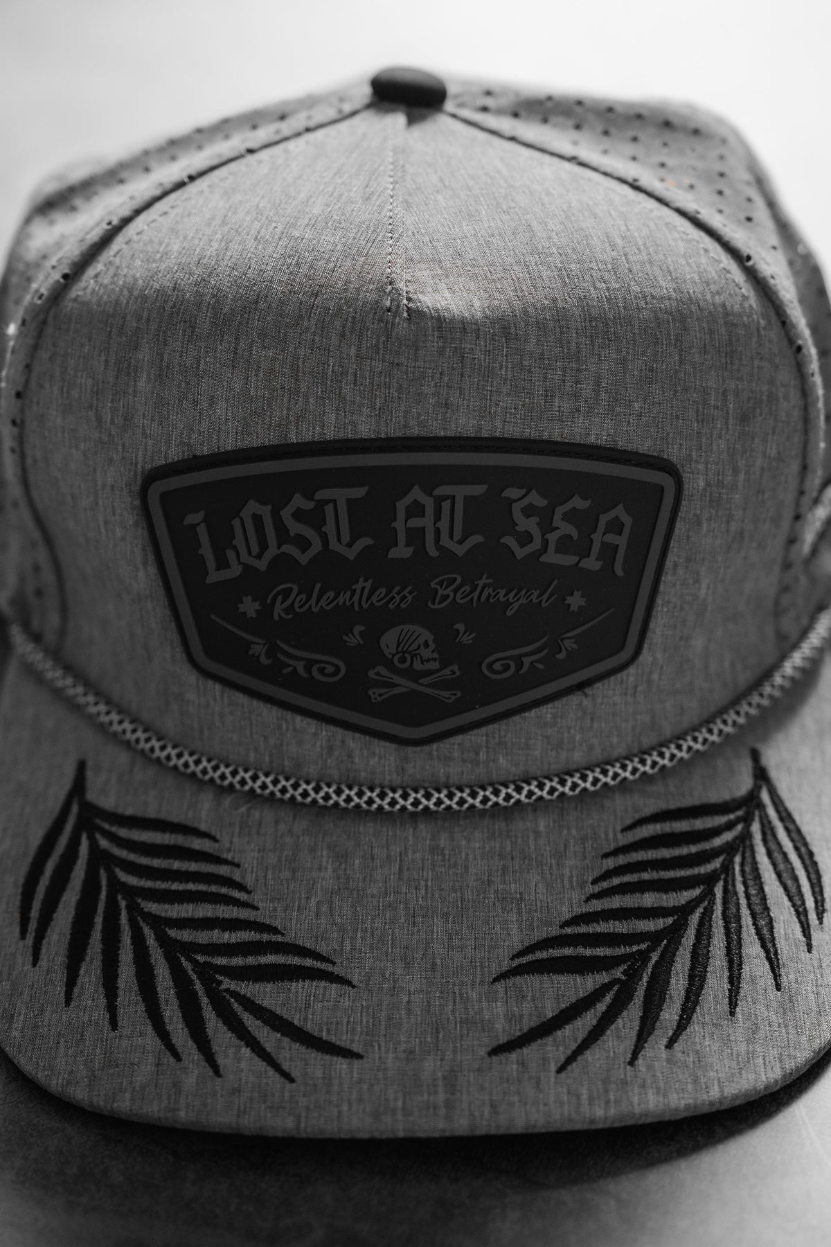 Lost At Sea Gunmetal PVC Snapback