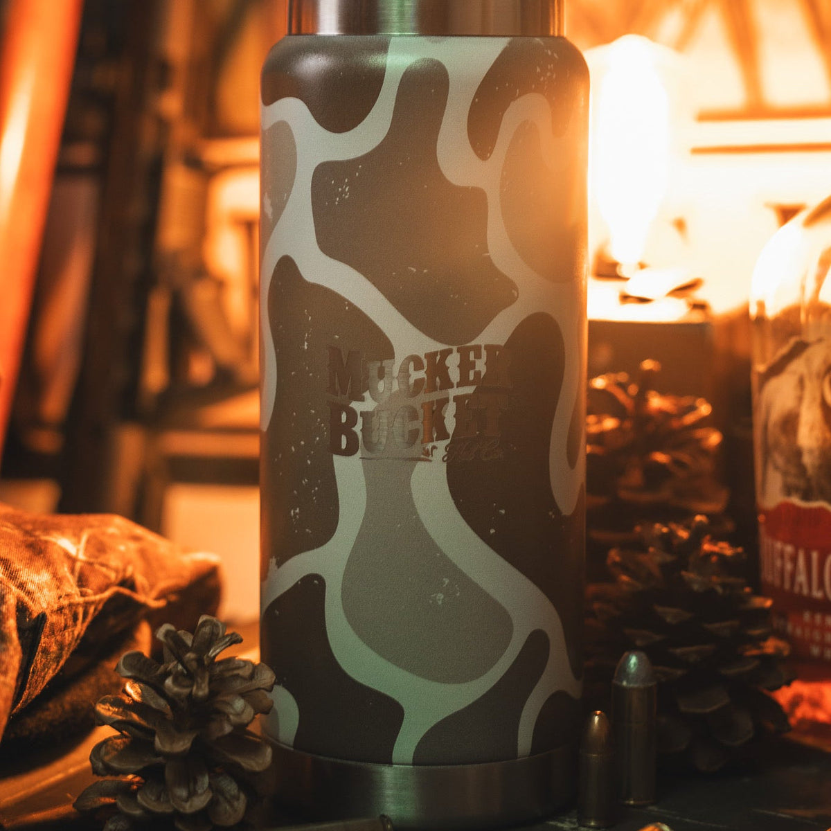 Mucker Bucket Duck Jug 26 oz Duck Camo Water Bottle | Hunting & Outdoor Bottle