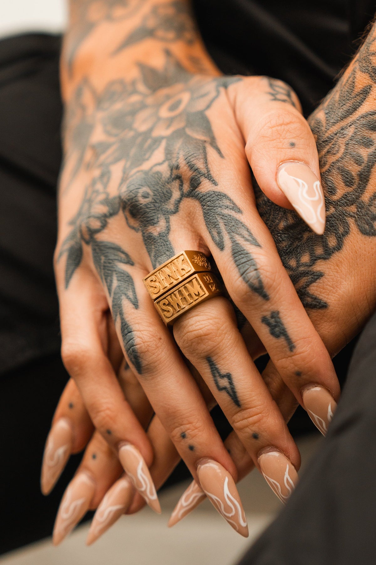 Relentless Betrayal Gold Sink or Swim Rings | Statement Ring