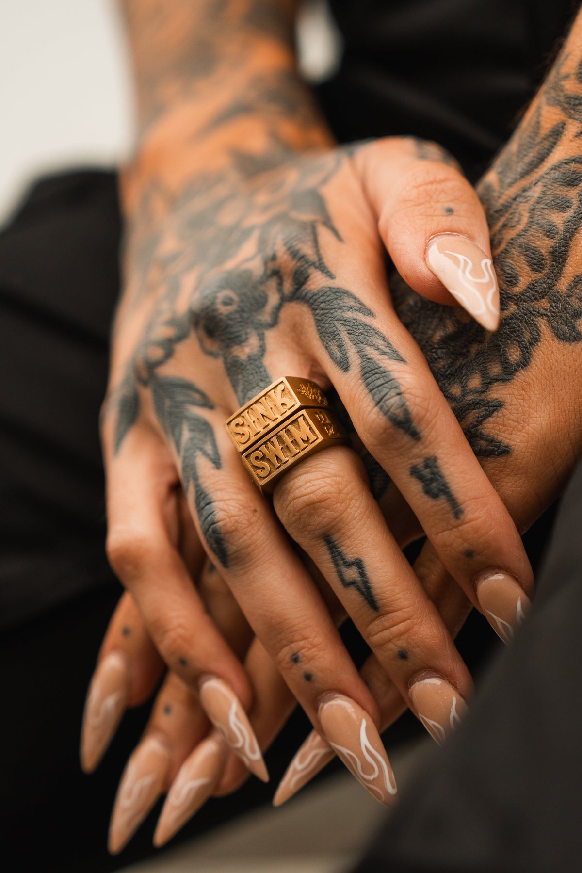 Relentless Betrayal Gold Sink or Swim Rings | Statement Ring