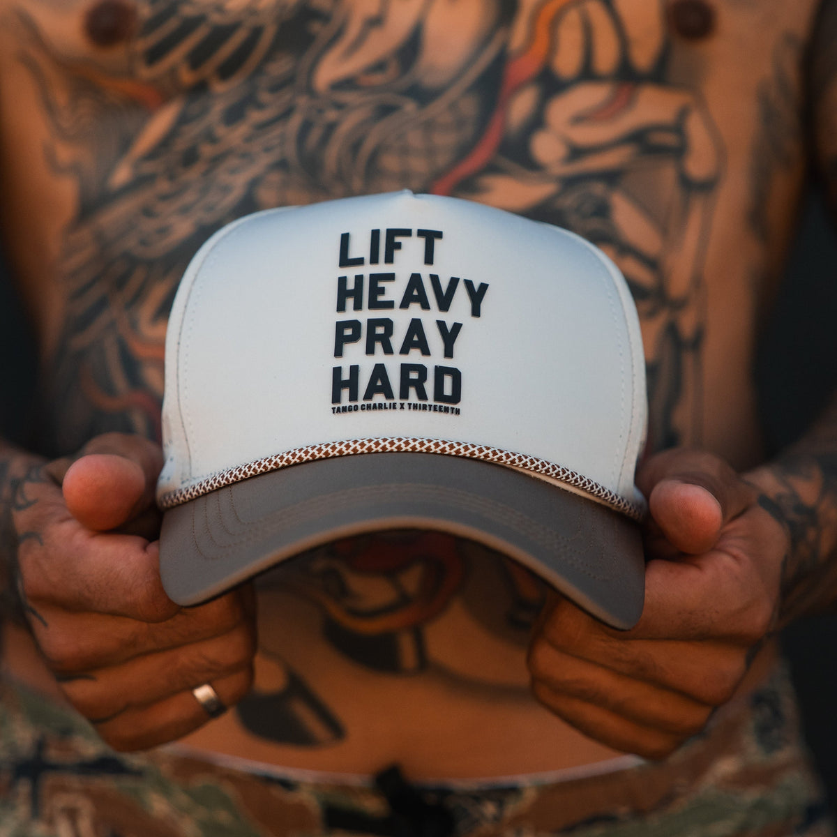 Lift Heavy. Pray Hard. Hydro - Snapback Hat