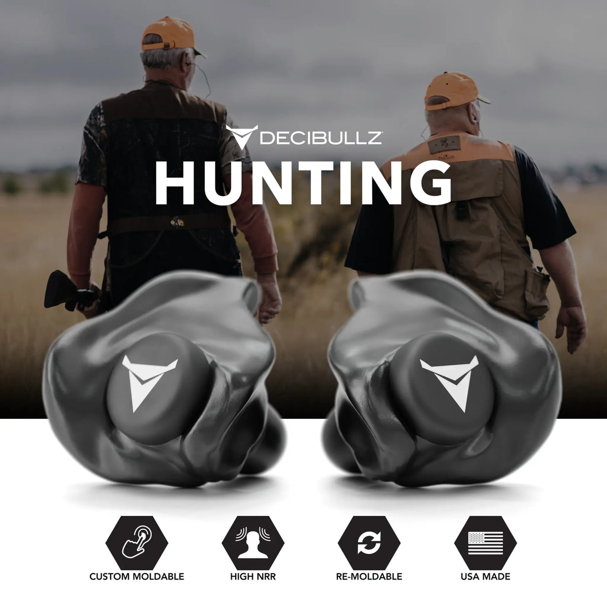 Decibullz Custom Molded Earplugs 31dB NRR