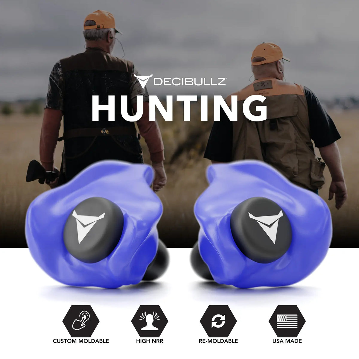 Decibullz Custom Molded Earplugs 31dB NRR