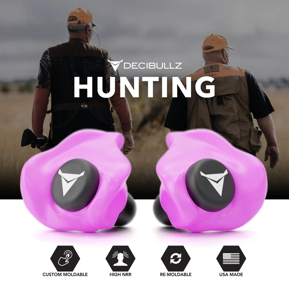 Decibullz Custom Molded Earplugs 31dB NRR