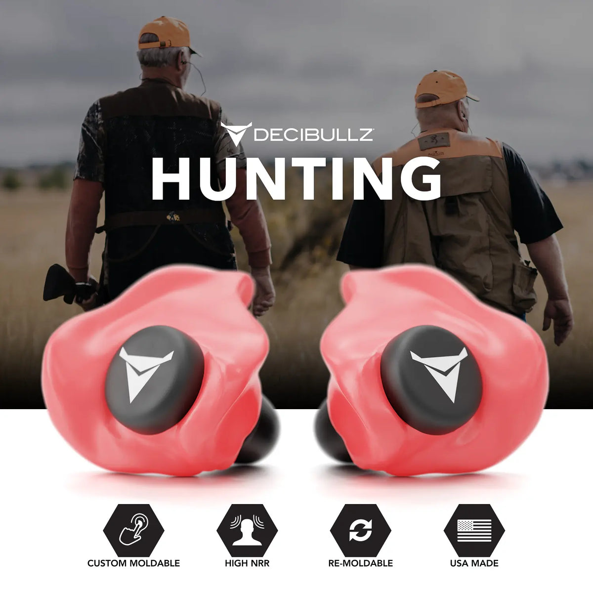 Decibullz Custom Molded Earplugs 31dB NRR
