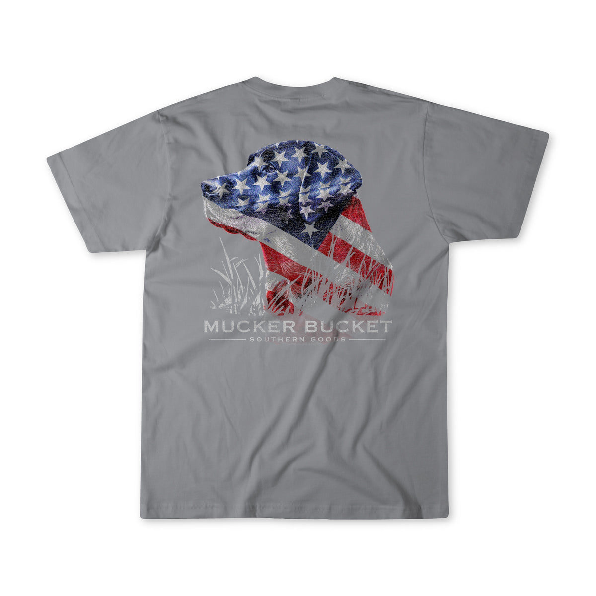 Mucker Bucket Lab Flag Premium Tee | Labrador Hunting T-Shirt
