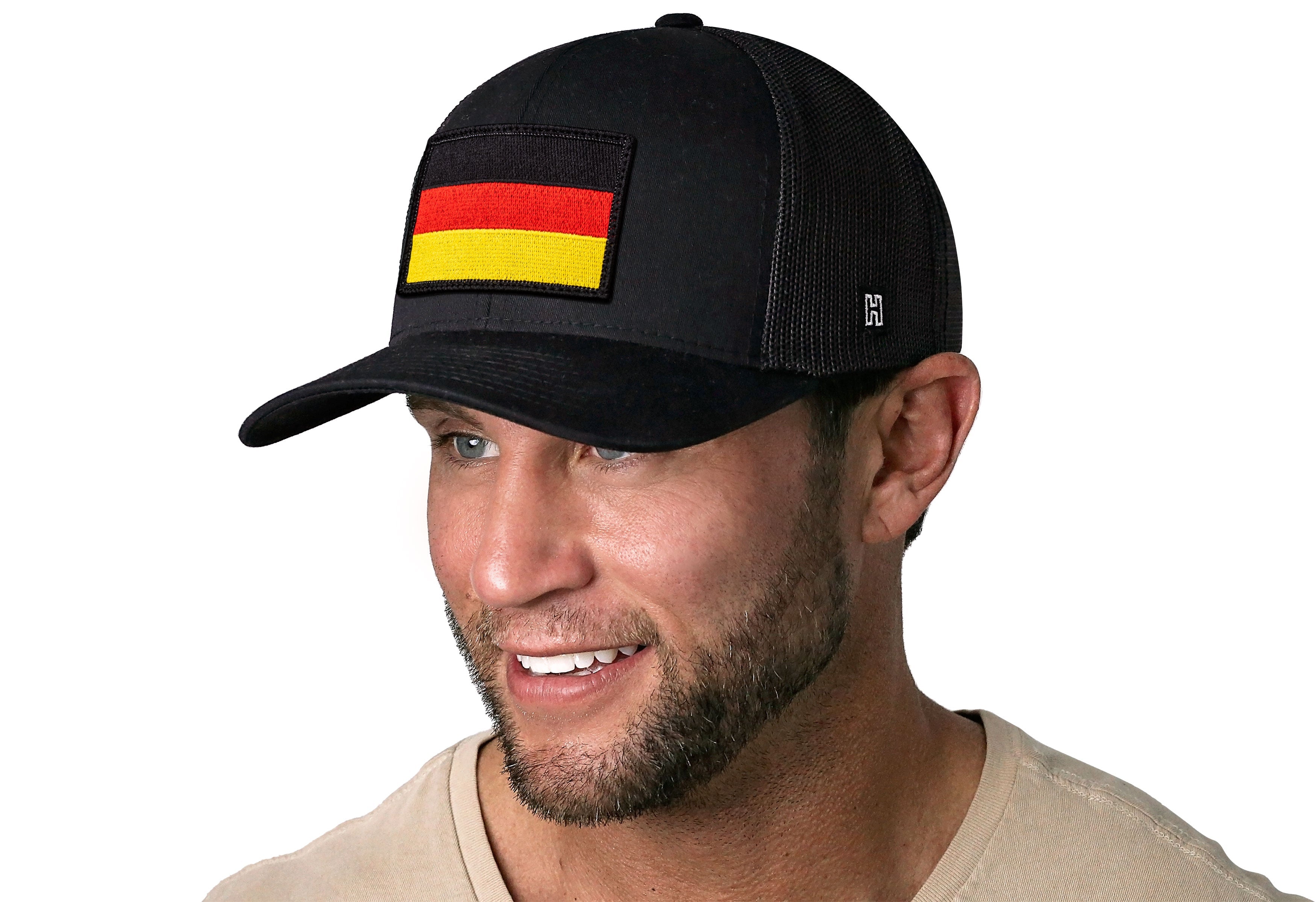 German Flag Trucker Hat | Black Germany Snapback