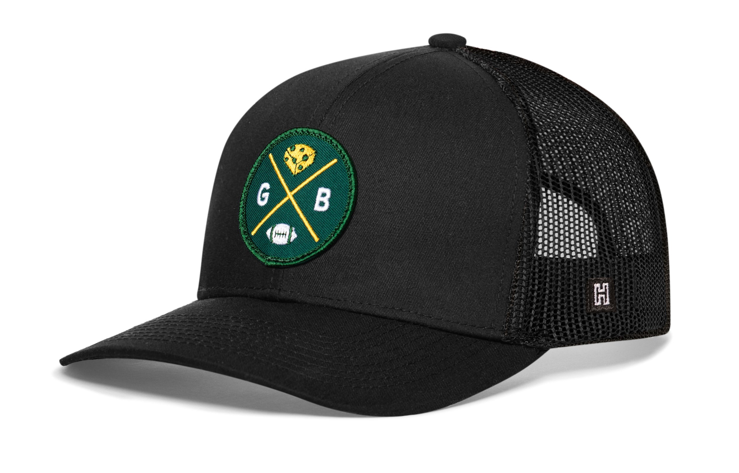 Green Bay Football Trucker Hat | GB X Snapback