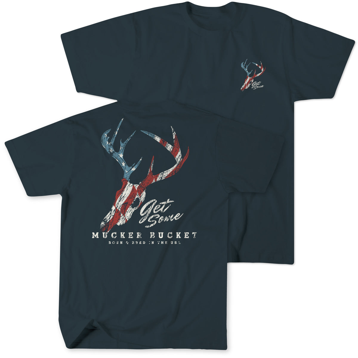 Mucker Bucket Get Some Premium Tee | Hunting & Outdoor Graphic T-Shirt