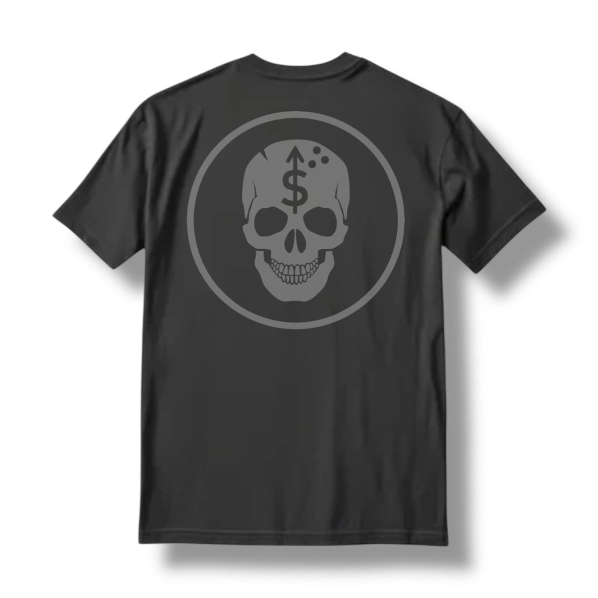 Direct Action Apparel Sniper Skull Logo Tee – Heavy Metal Grey Tactical & Military Lifestyle T-Shirt