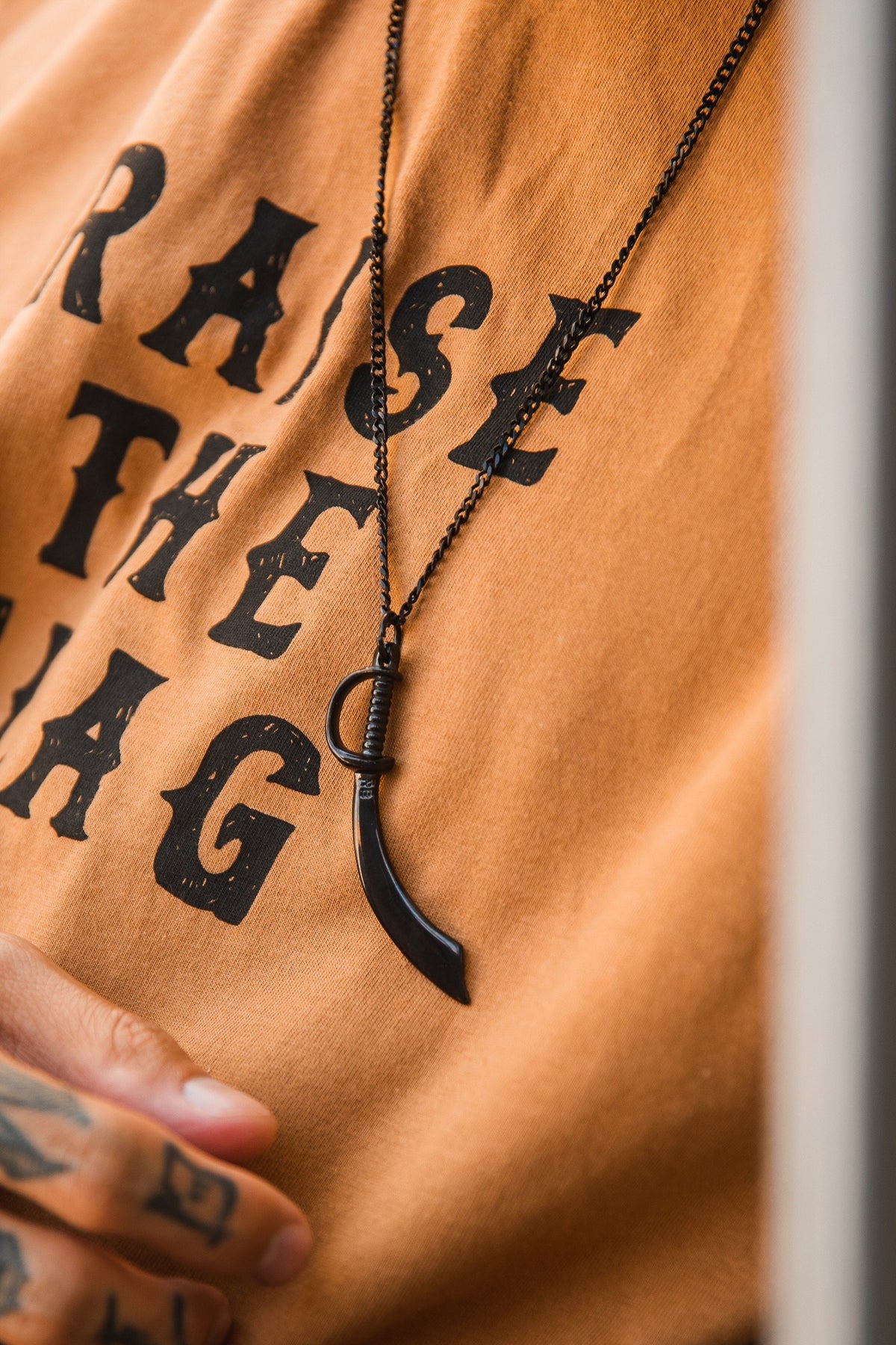 Relentless Betrayal Broadsword Necklace | Sword Pendant Necklace