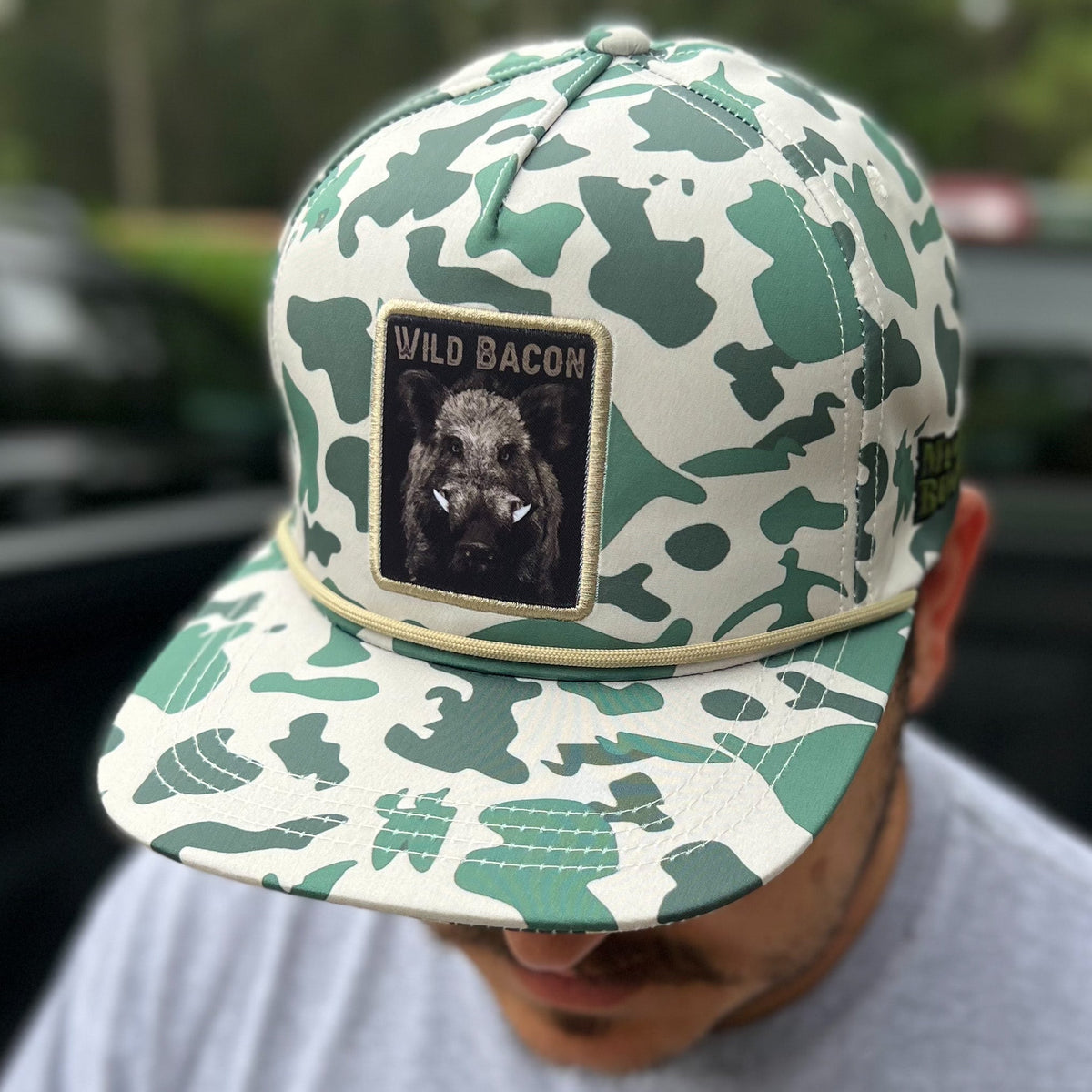 Mucker Bucket Wild Bacon Old School Camo Hog Bucket Hat