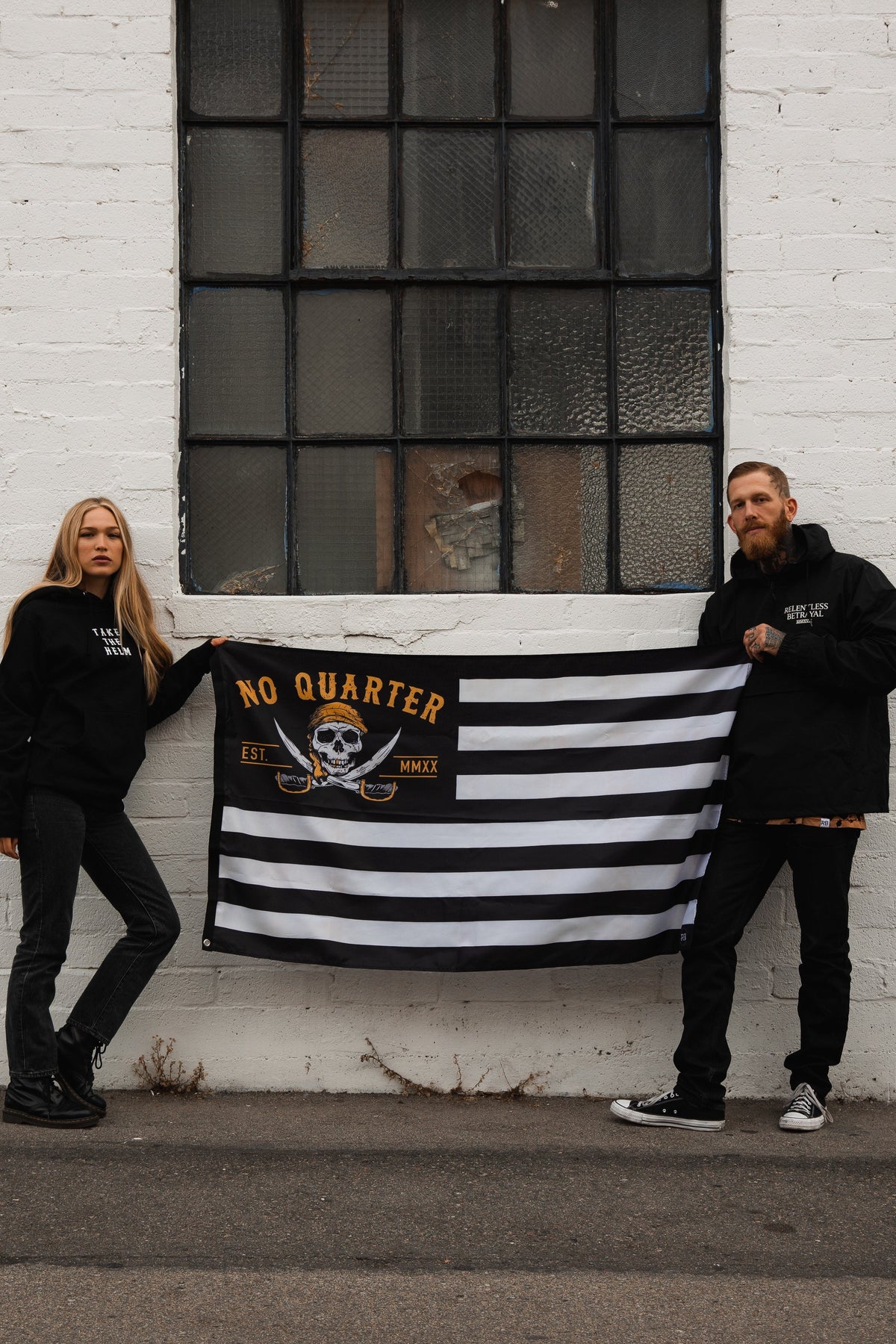 No Quarter Stripe Flag V2