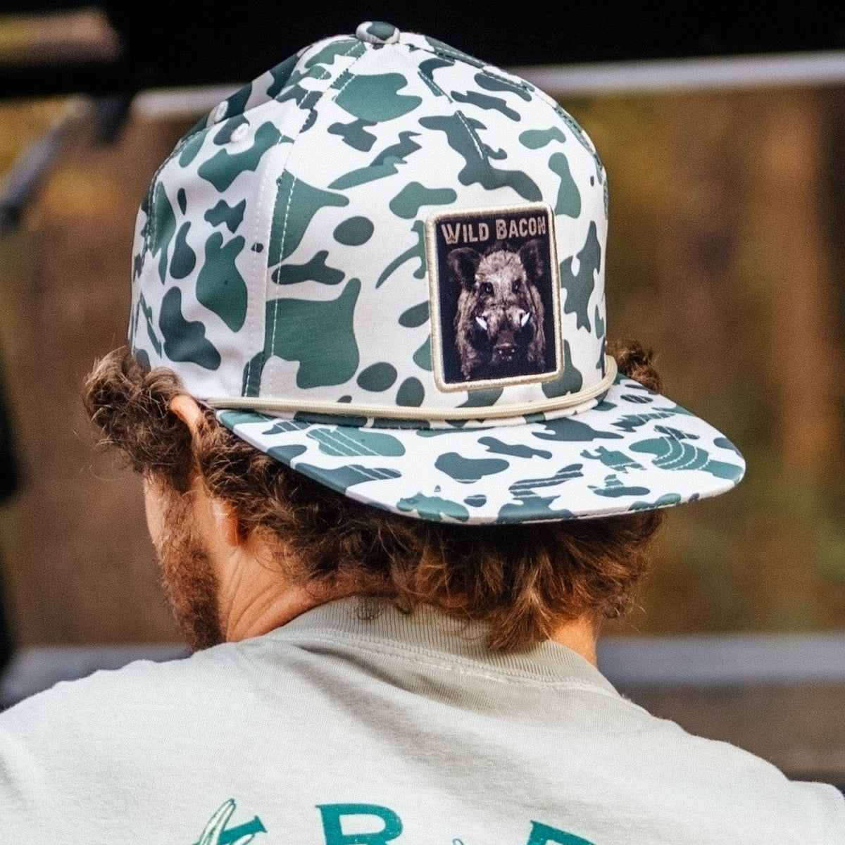 Mucker Bucket Wild Bacon Old School Camo Hog Bucket Hat