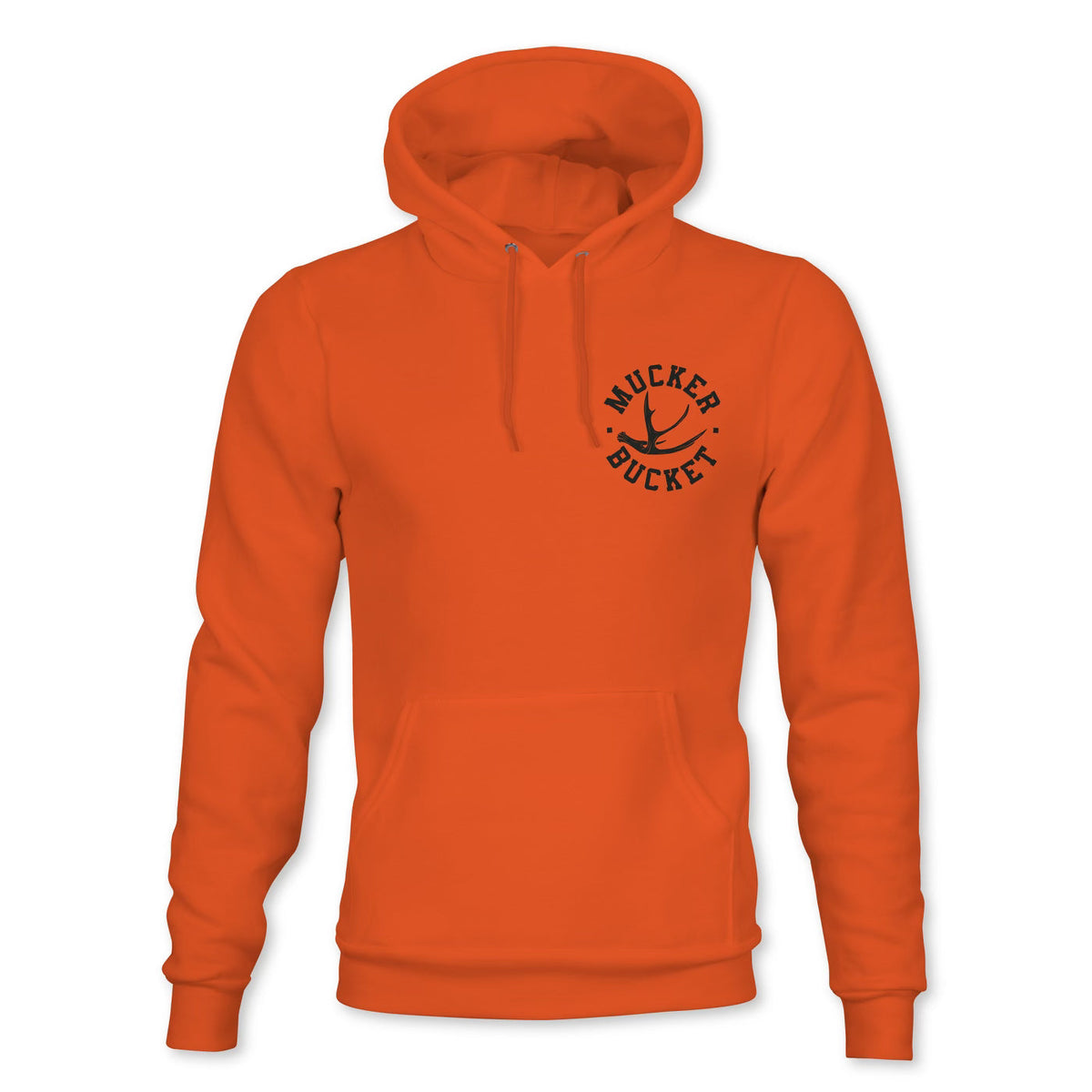 Mucker Bucket Monster Buck Hunter Orange Premium Hoodie