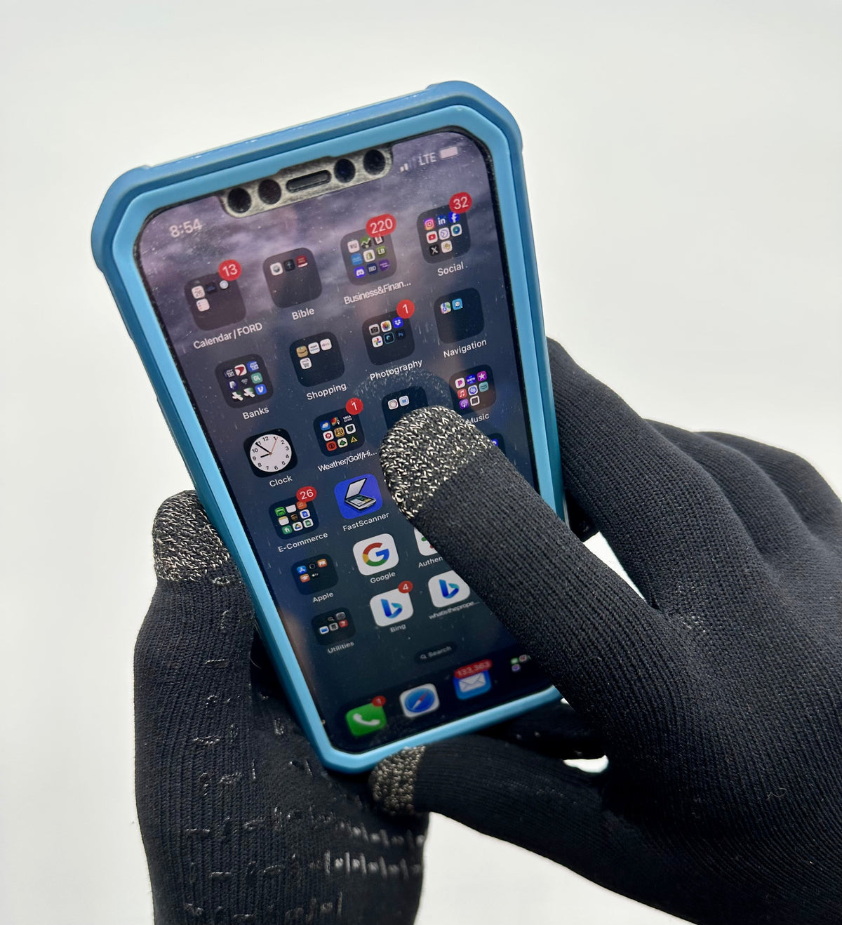 Pike Trail Water Resistance Seamless Gloves – Waterproof, Windproof & Touchscreen-Compatible Outdoor Gloves