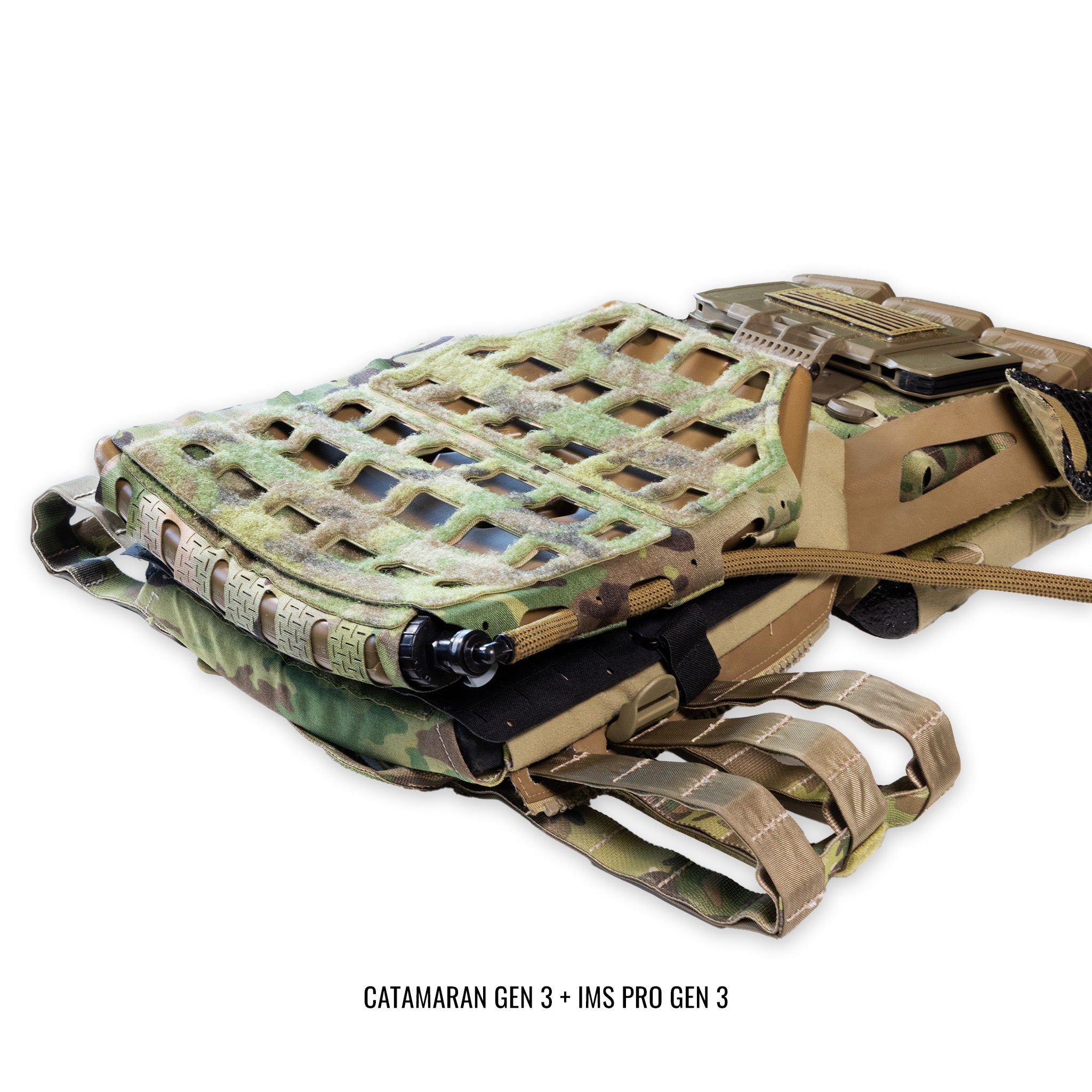 CATAMARAN Gen 3 Combo — Universal MOLLE Plate Carrier Adapter for ICEVENTS®, IMS Pro Gen 3