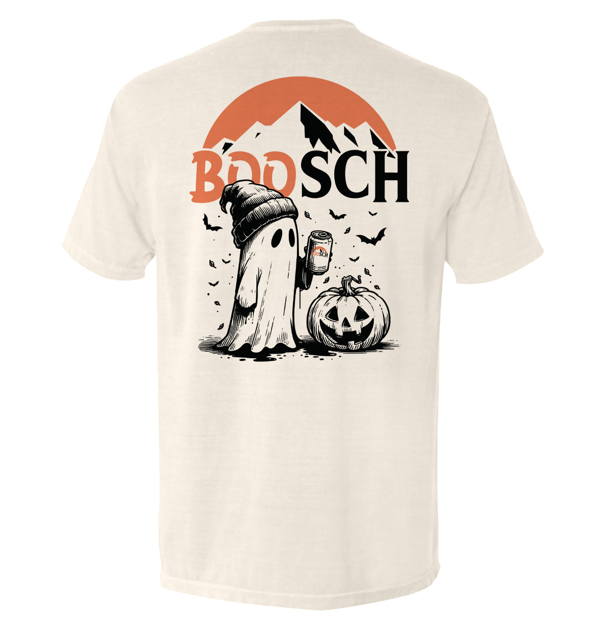 Shield Republic Boosch Beer Ghost | Funny Halloween Graphic T-Shirt & Apparel