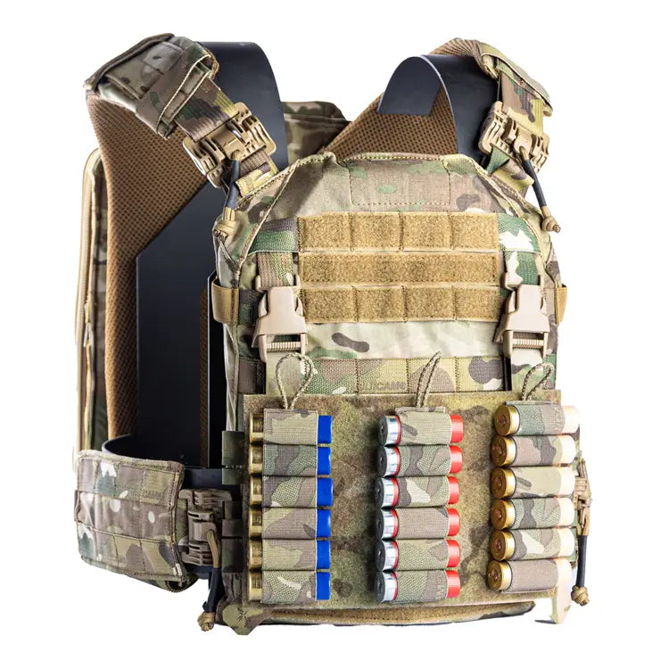 HRT Tactical Laser Cut Velcro Placard w/ Removable Shotgun Caddies