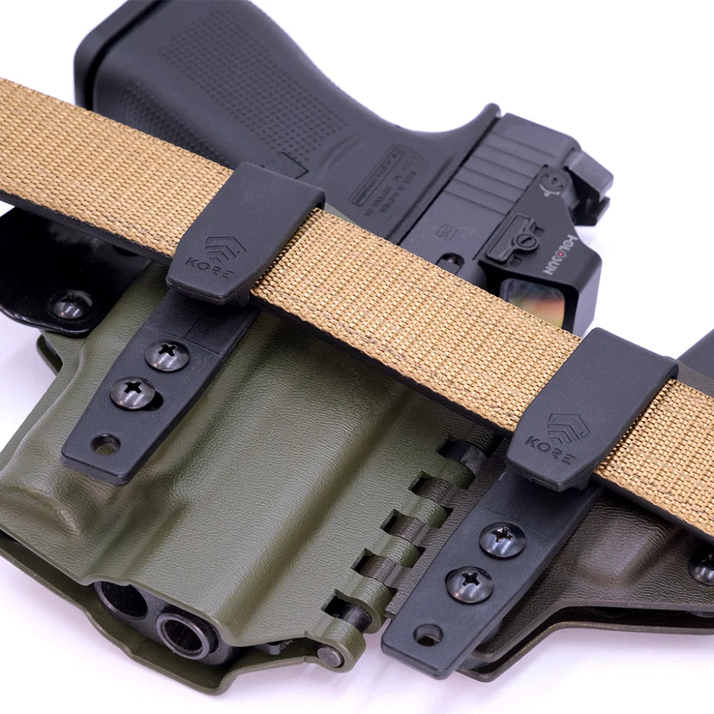 Kore Essentials Quater Belt 1.25" IWB Bottom Hook Holster Clip