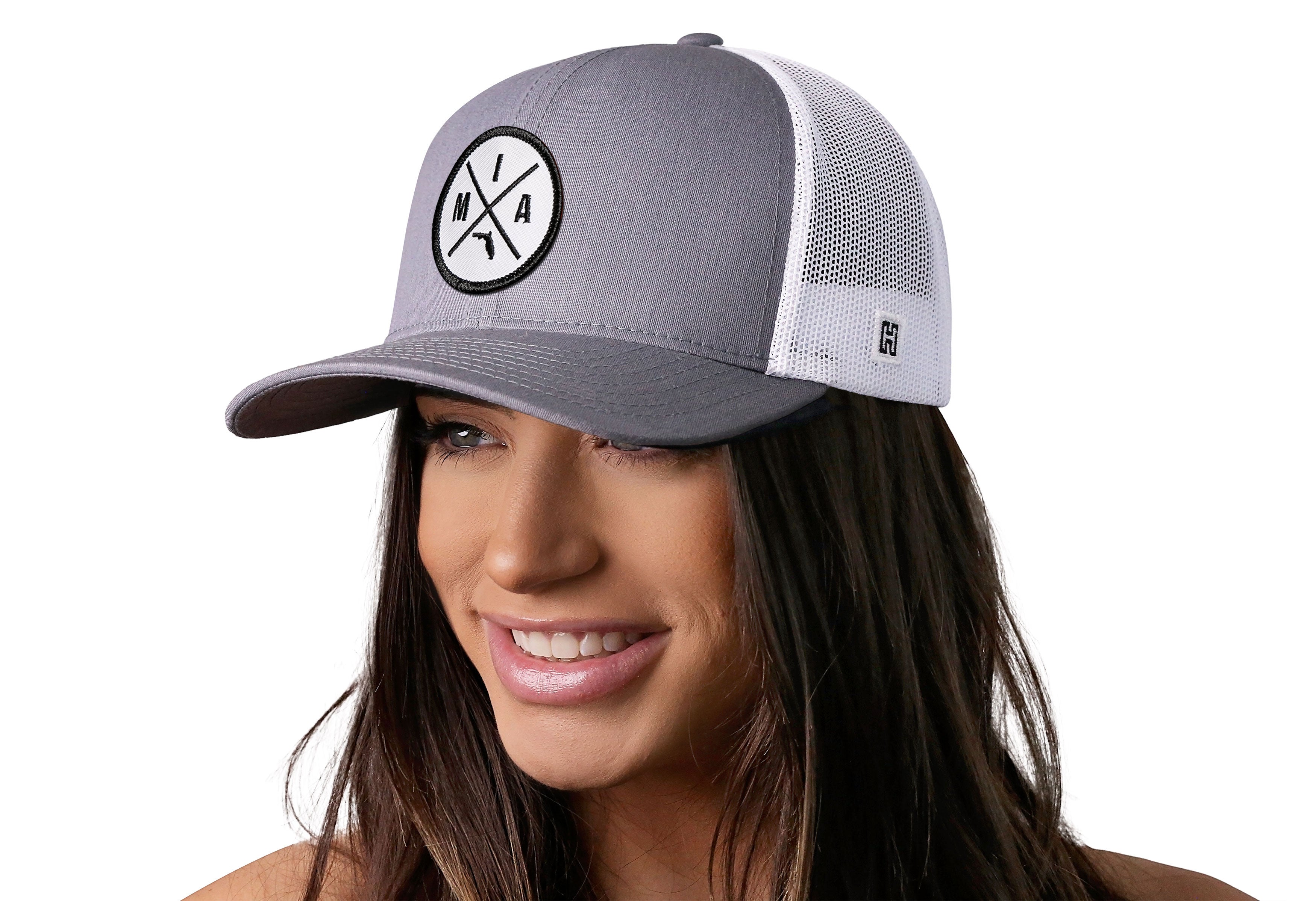 Miami Trucker Hat | Gray-White MIA X Snapback