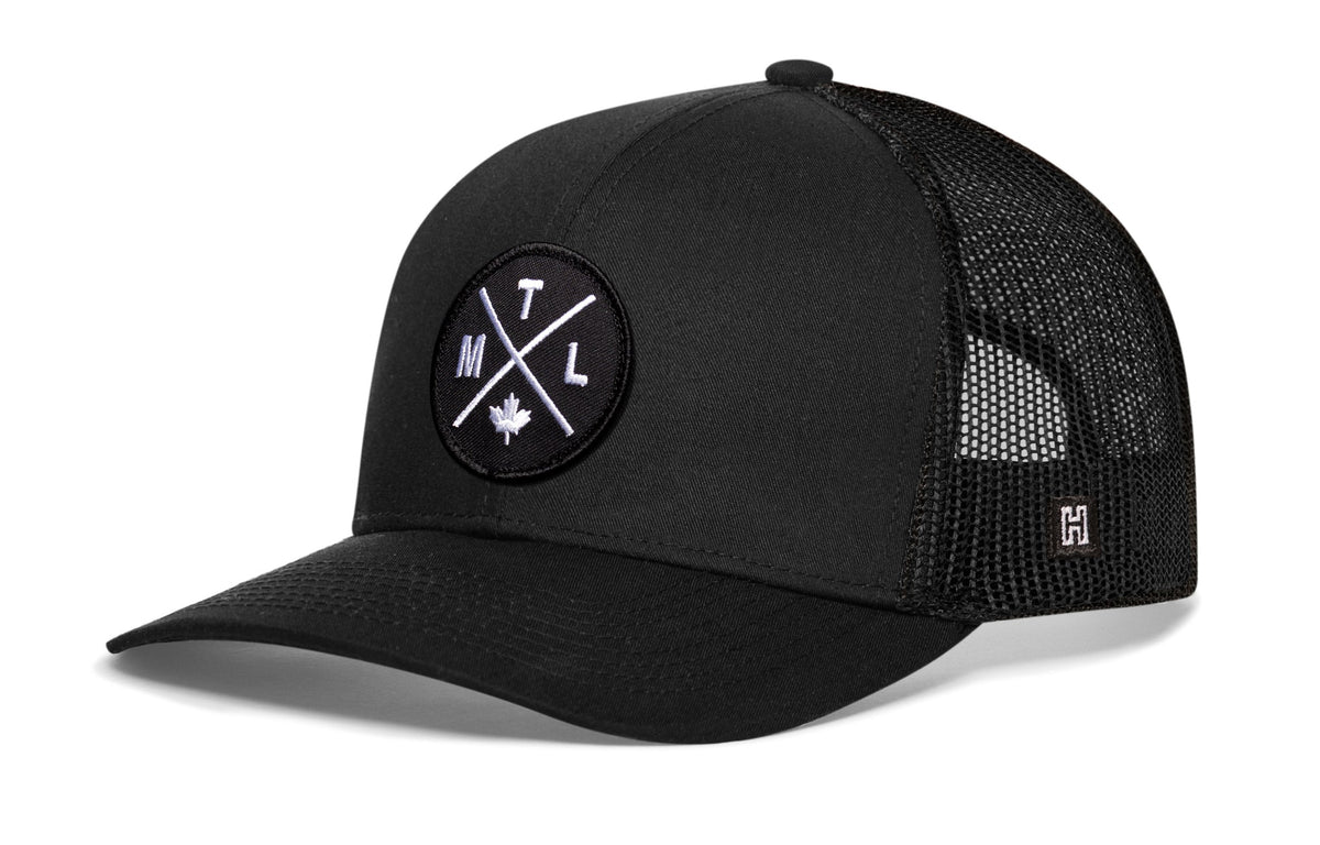 Montreal Trucker Hat | Black MTL X Snapback