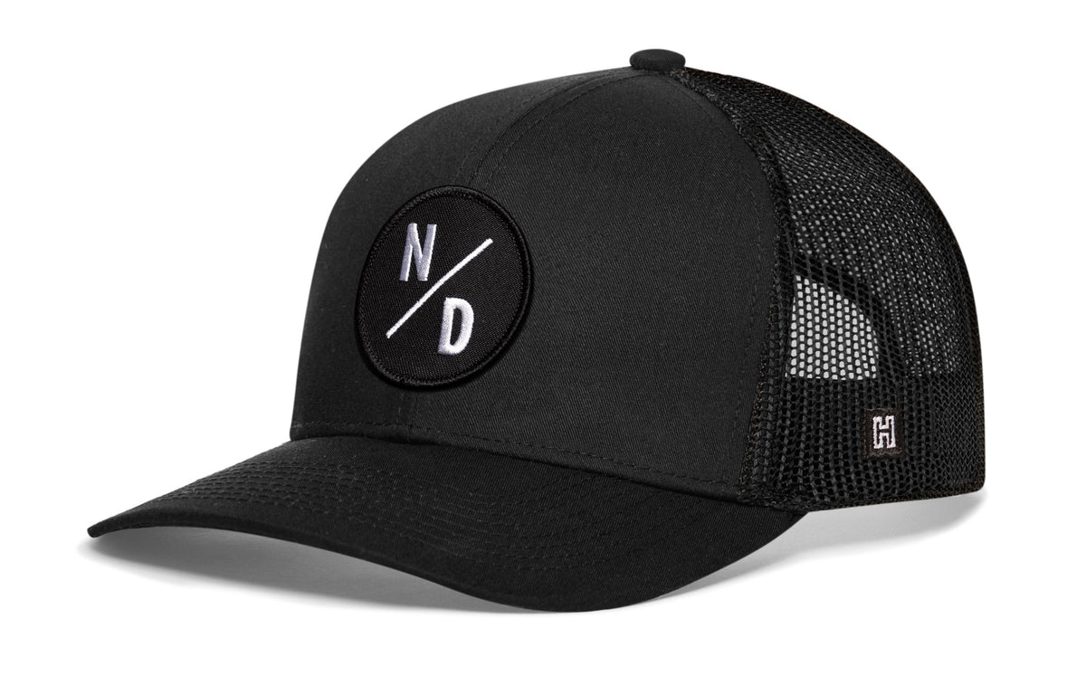 North Dakota Trucker Hat | Black ND X Snapback